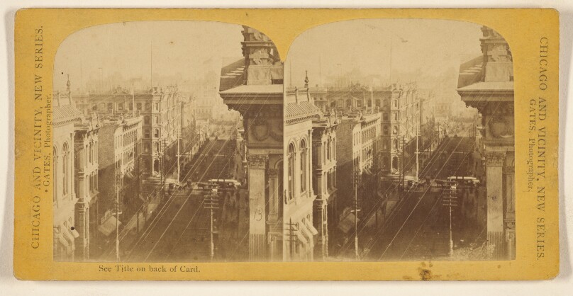 La Salle Street, South from Washington. [Chicago, Illinois]