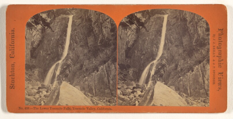 The Lower Yosemite Falls, Yosemite Valley, California.
