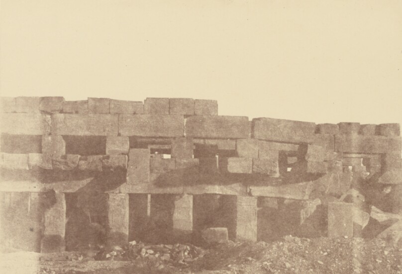 [Close-up View of Tothmes III's Covered Walk, Karnak]
