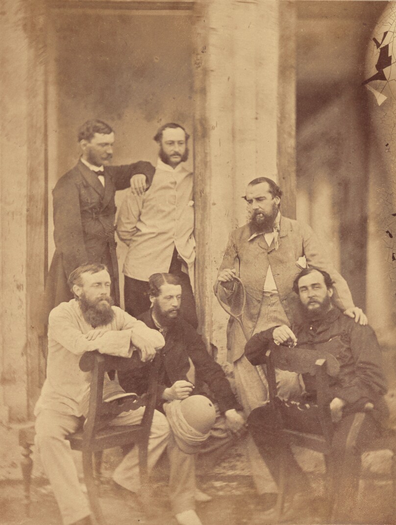 [Group portrait of military officers, India]