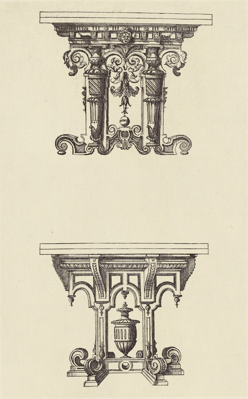 [Design for Tables by Androuet du Cerceau]