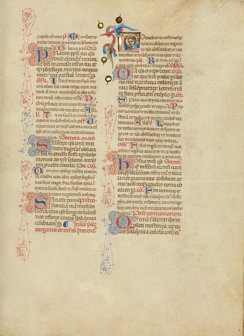 Initial L: Saint Prisca