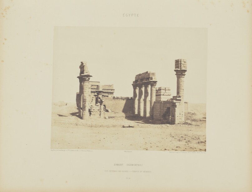 Erment (Hermonthis). Vue Générale des Ruines - Temple et Màmmisi