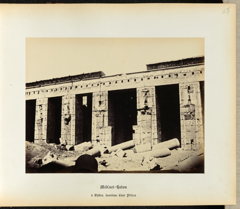 [Medinet Habu, second court pillars]