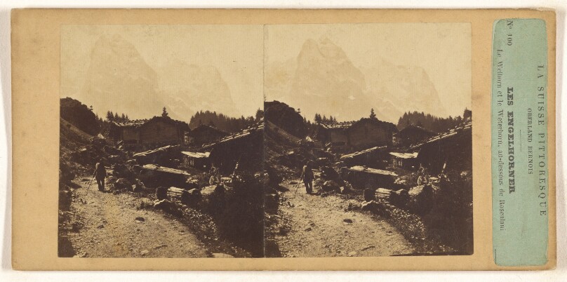La Suisse Pittoresque. Oberland Bernois. Les Engelhorner. Le Wellhorn et le Weterhorn, au-dessous de Rosenlaui