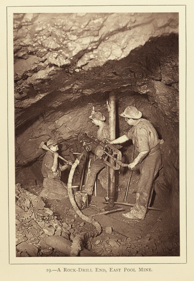 A Rock-Drill End, East Pool Mine