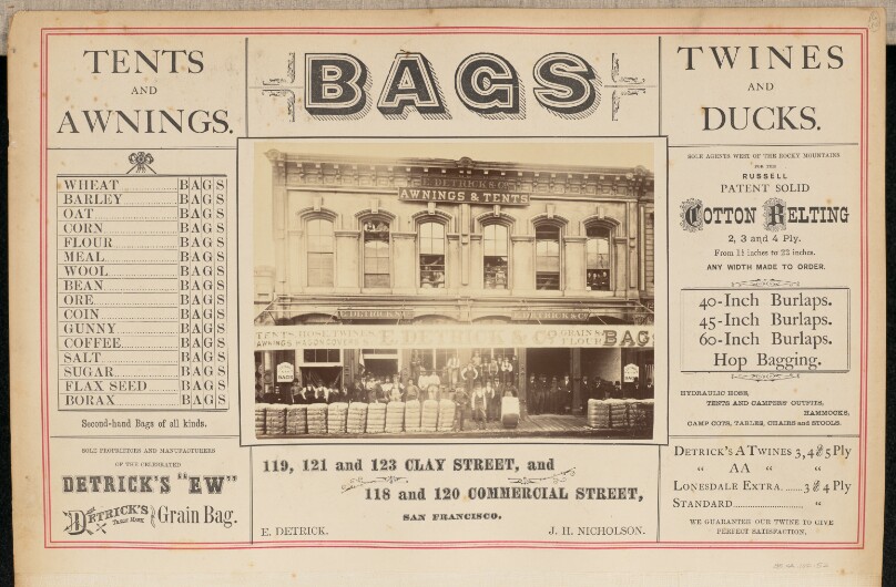 [E. Detrick and Company, San Francisco]