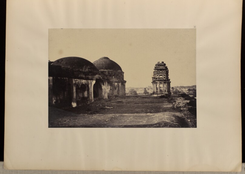 Madura. [Trimul Naik's] Palace, South East Turret from the Roof with Part of Domed Roof.