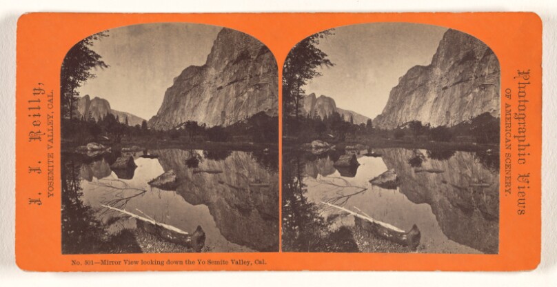 Mirror View looking down the Yo Semite Valley, Cal.