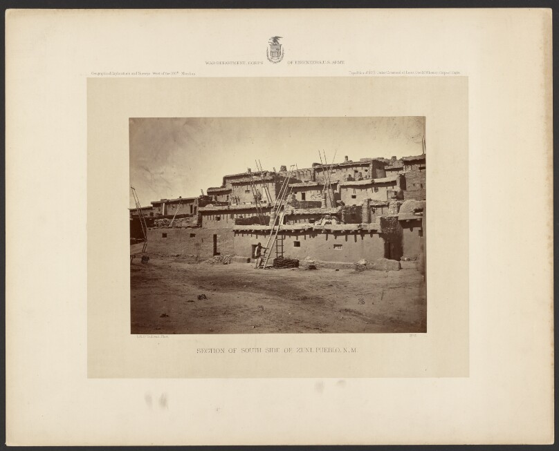 Section of South Side of Zuni Pueblo, New Mexico