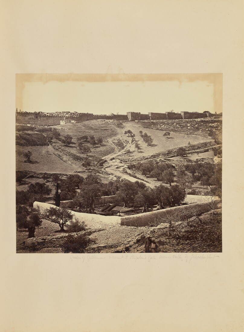 Garden of Gethsemane and Ascent to Stephen's Gate, across Valley of Jehoshaphat