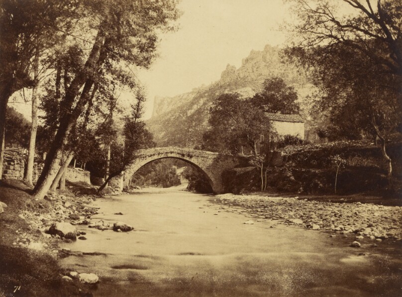 Pont de Peyreleau, Aveyron, confluent de la Jonte et du Tarn