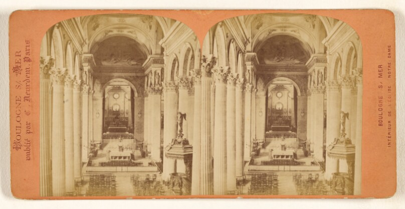 Boulogne s/Mer. Interieur de L'Eglise Notre-Dame