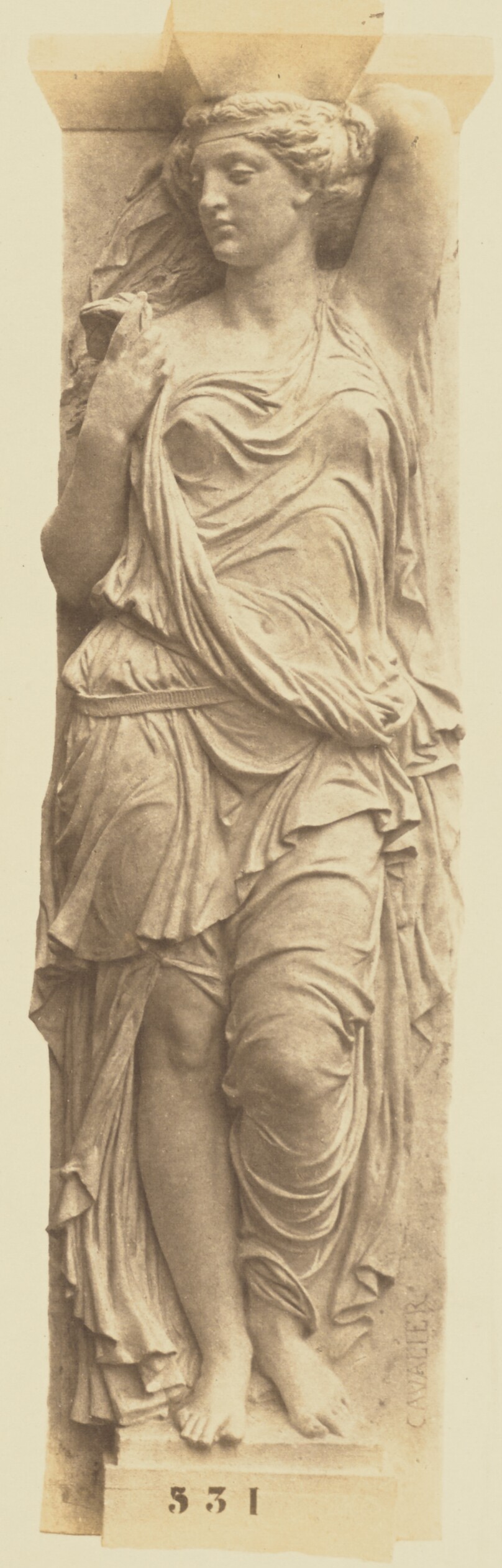 [Caryatid by Jules Cavelier, Decoration of the Louvre, Paris]