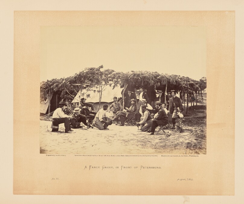 A Fancy Group, in Front of Petersburg