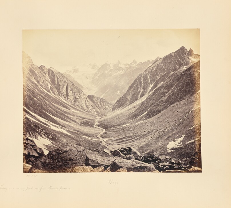 Valley and Snowy Peaks, Seen from the Hampta Pass, Spiti Side