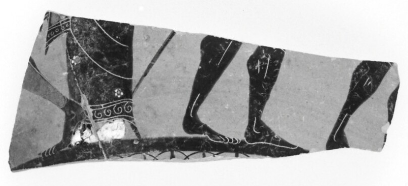 Attic Black-Figure Neck Amphora Fragment (comprised of 2 Joined Fragments)