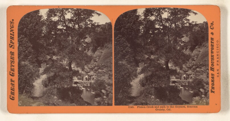 Pluton Creek and path to the Geysers, Sonoma County, Cal.