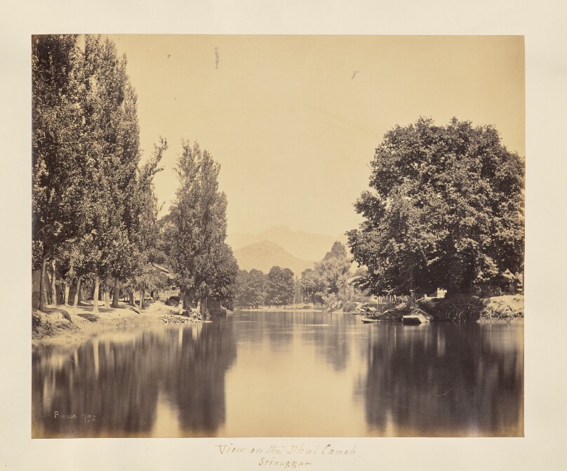 Srinuggur; On the Dhul Canal, with the Tukt-i-Soliman