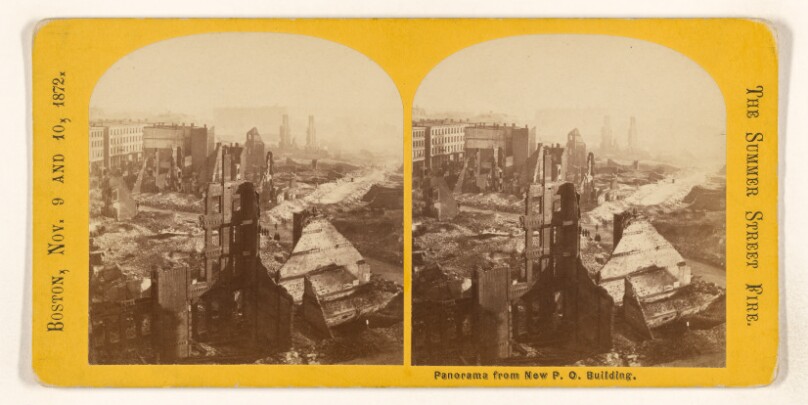 Panorama from New P.O. Building. [Boston, Nov. 9 and 10, 1872. The Summer Street Fire.]