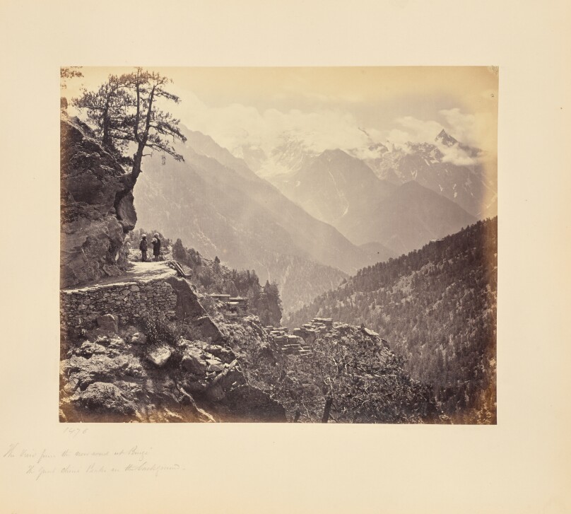 The View from the New Road at Pangi - The Great Chini Peaks in the Background