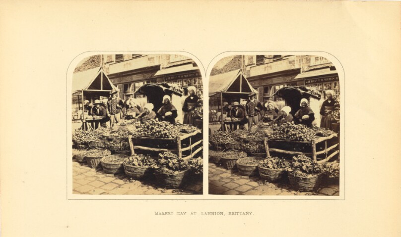 Market Day at Lannion, Brittany