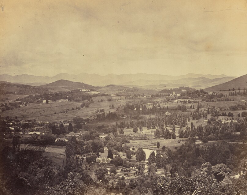 Ootacamund from top of Government Gardens