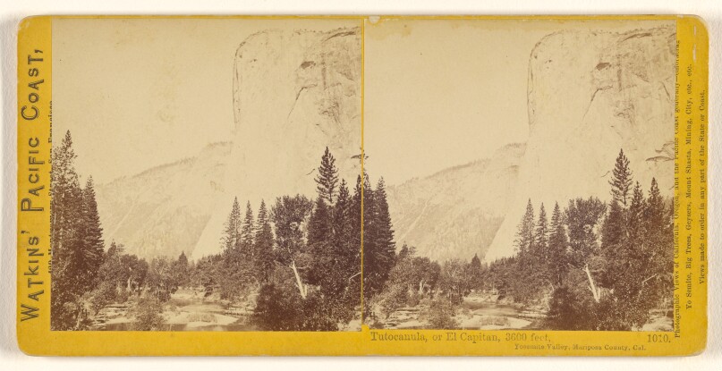 Tutocanula, or El Capitan, 3600 feet, Yosemite Valley, Mariposa County, Cal.