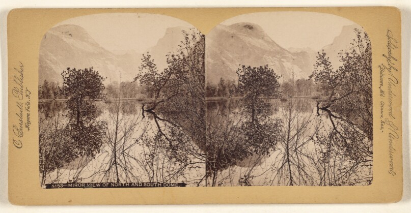 Miror [sic] View of North and South Dome.