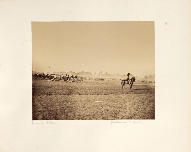 Camp de Châlons: Encampment scene.