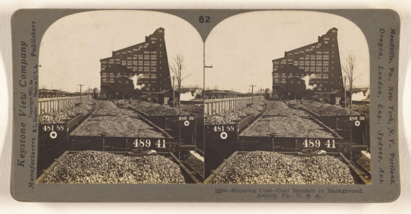 Shipping Coal - Coal Breaker in Background, Ashley, Pa., U.S.A.