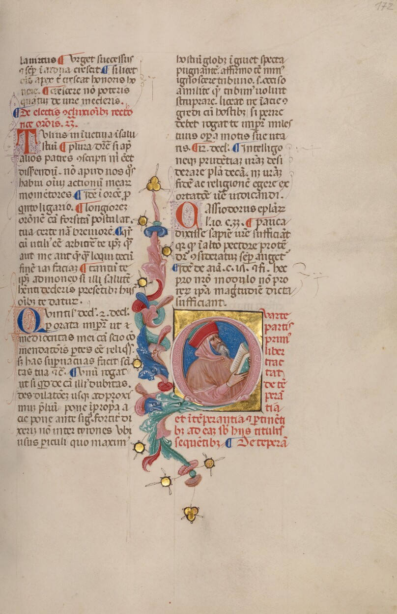 Initial Q: Bust Portrait of a Man with an Open Book