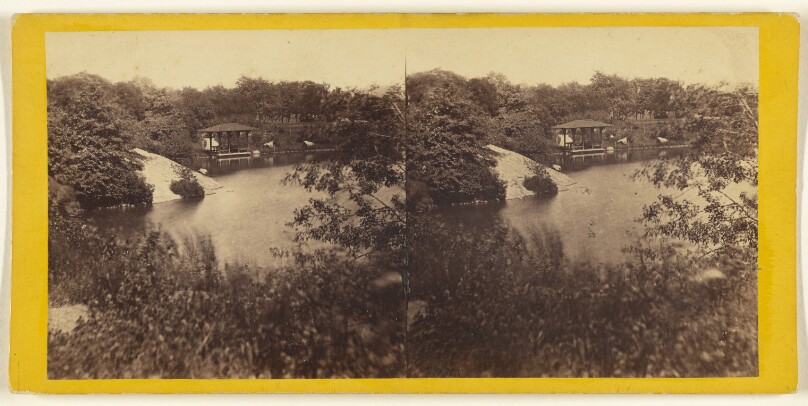 Central Park. (New York.) The Lake and the Boat Landing.