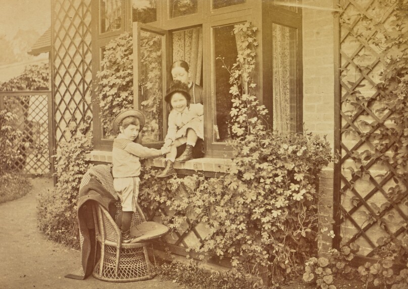 [Children Playing at a Window]