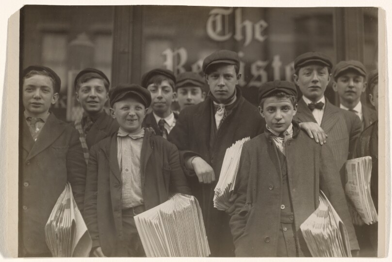 [Newsboys (High School Route Boys), New Haven, Connecticut]
