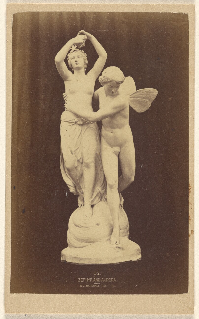 [Zephyr and Aurora by W.C. Marshall, R.A.]