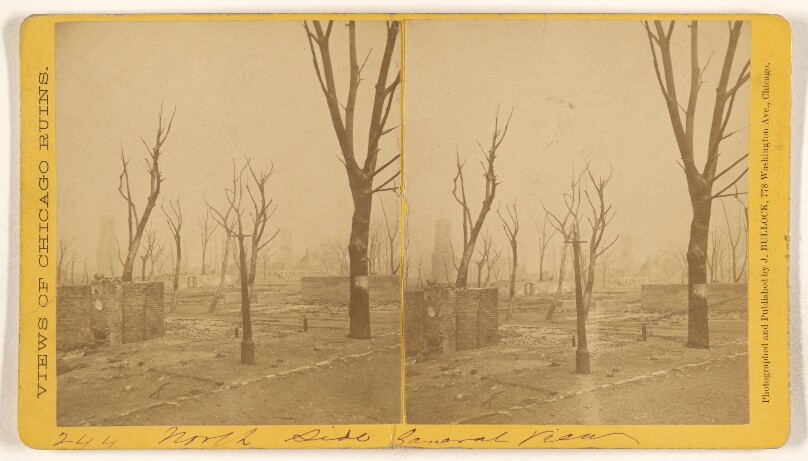 [North Side, General View, Ruins of the Chicago Fire, 1871]