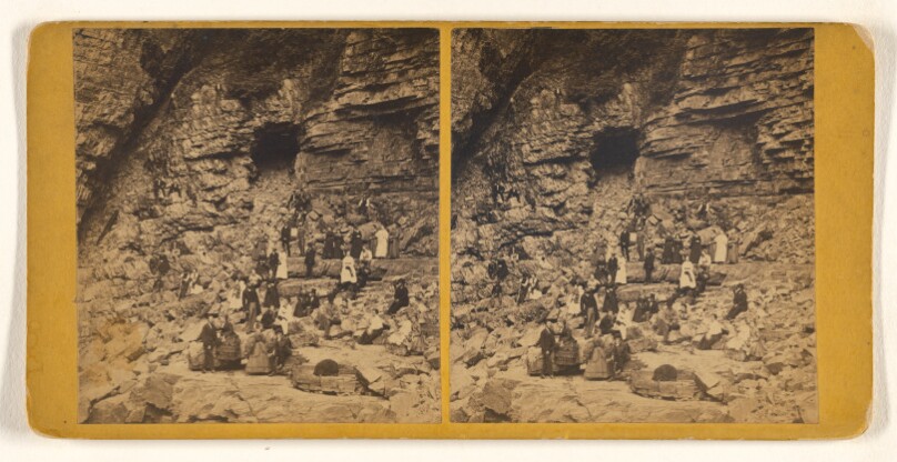The Chasm of the Au Sable River, N.Y. No. 14. Hallock Hill Groupe, at Devils Oven.