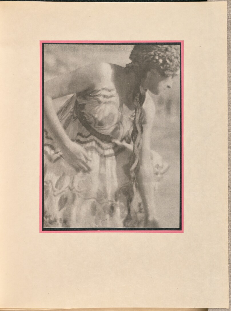 [Female dancer as a nymph, bowing]