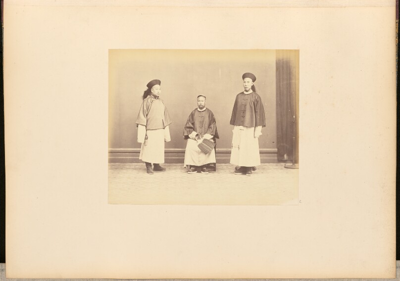 [Group portrait of three men, Hong Kong]