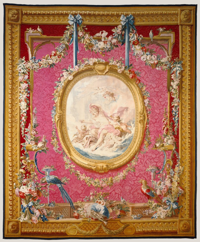 Tapestry: Vénus sortant des eaux, from Les Tentures de François Boucher Series