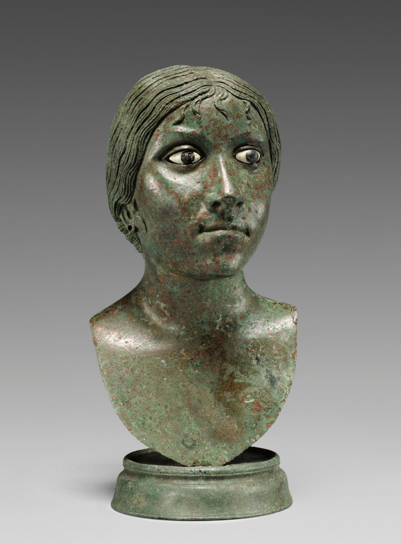 Miniature Portrait Bust of a Woman