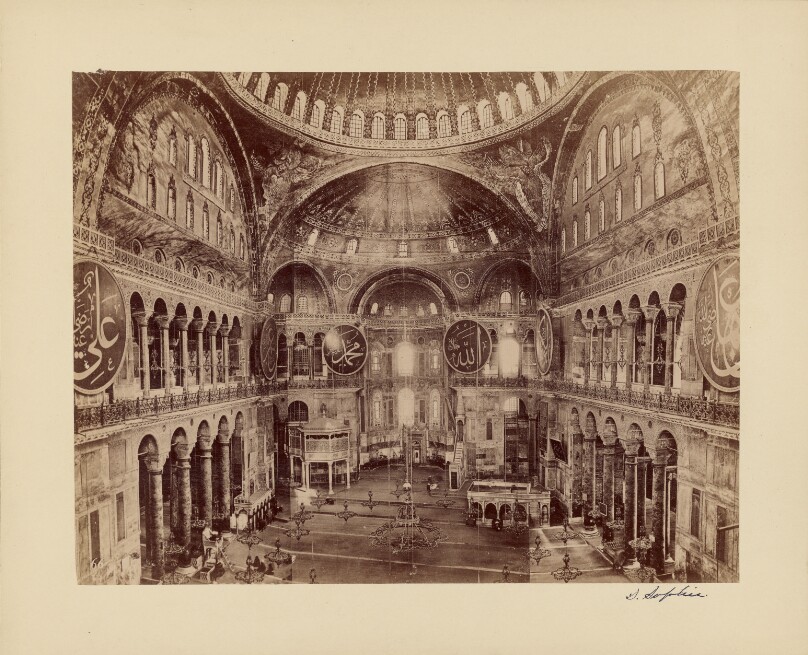 [Interior of Hagia Sophia]