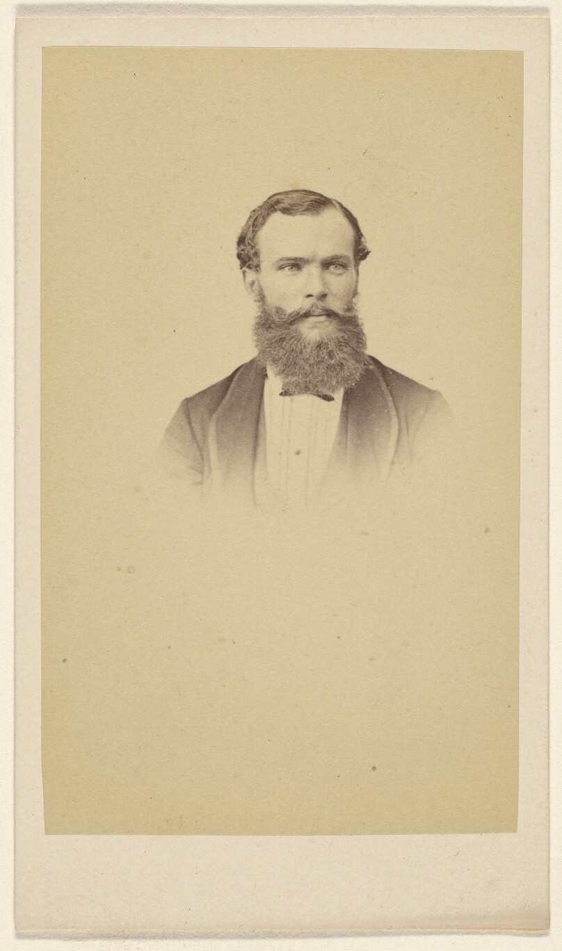 [Unidentified bearded man in vignette style]