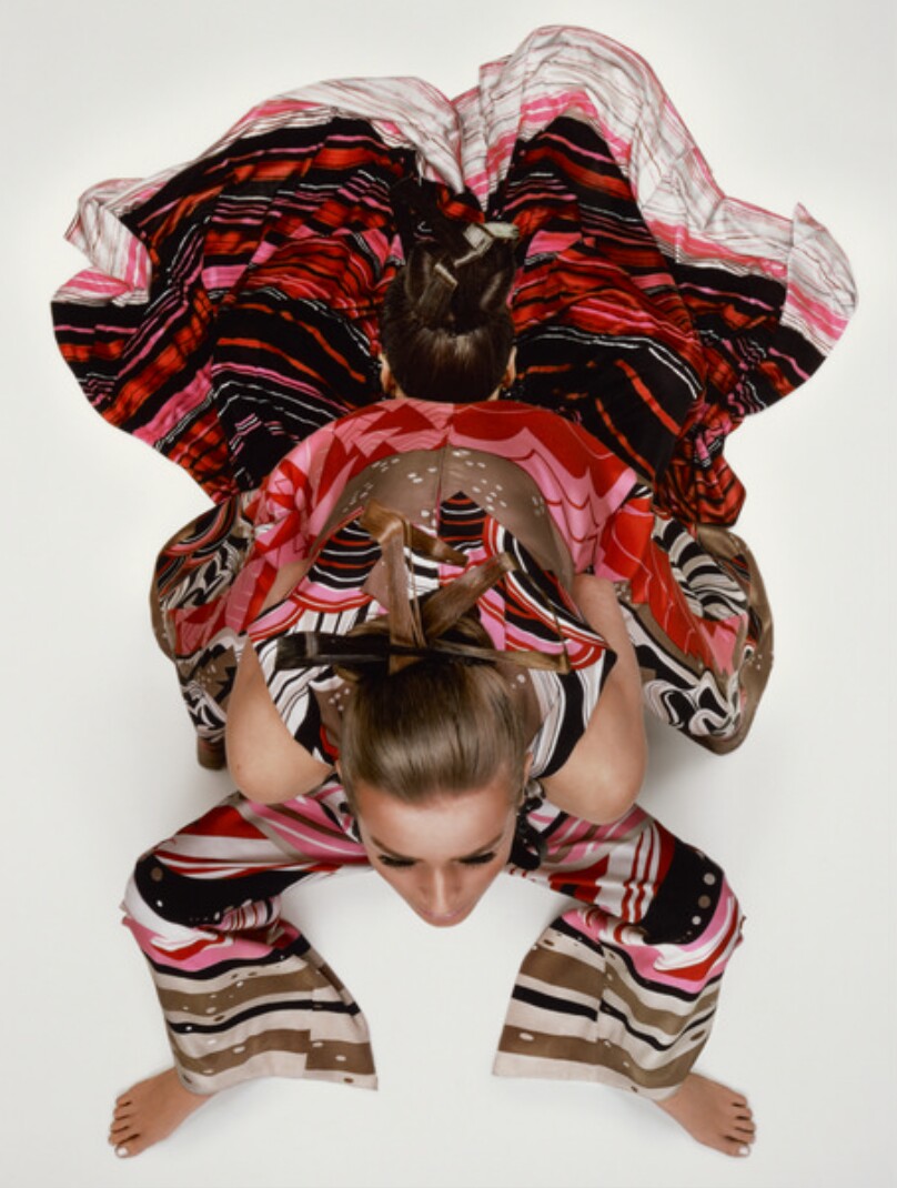 Three Figures in Silk, New York