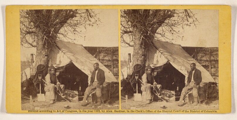 [Two Men in Camp]