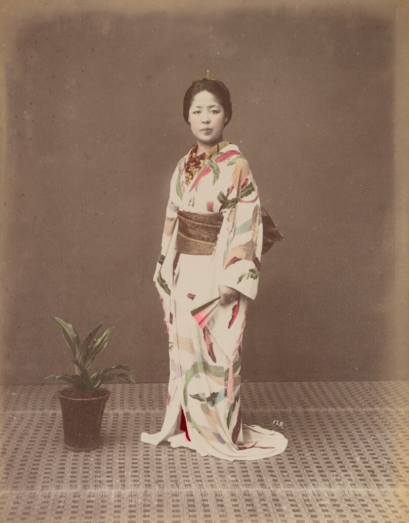 [Woman with Potted Plant]