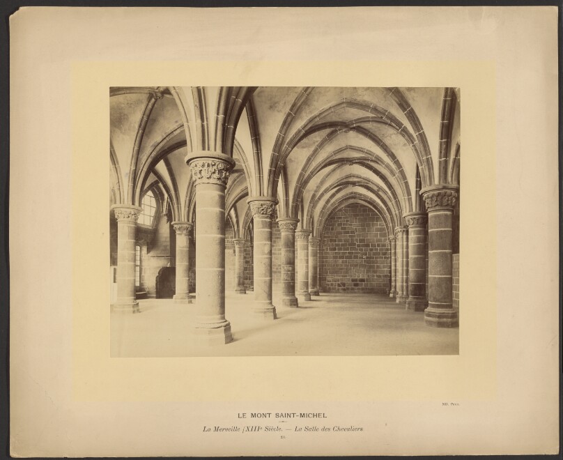 Le Mont Saint-Michel, La Merveille (XIIIe Siecle), La Salle des Chevaliers