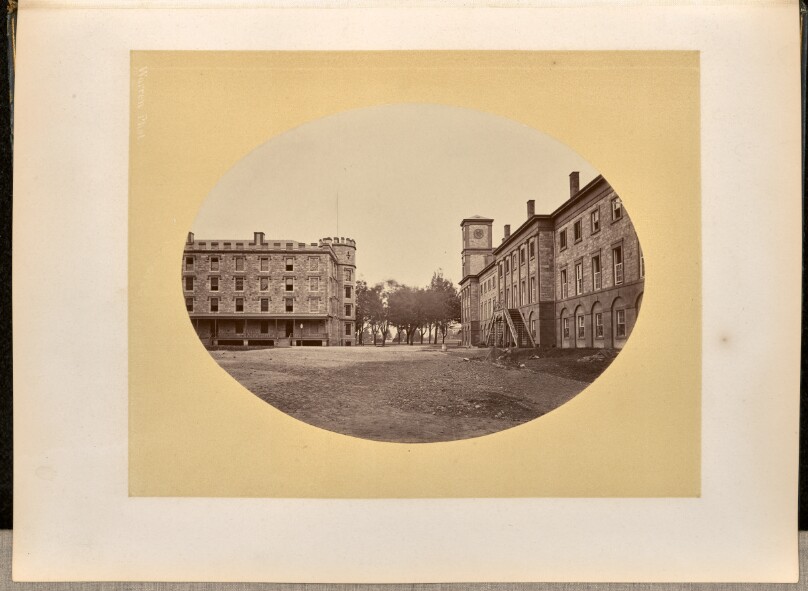 [Old Central Barracks and Old Academic Building, West Point]