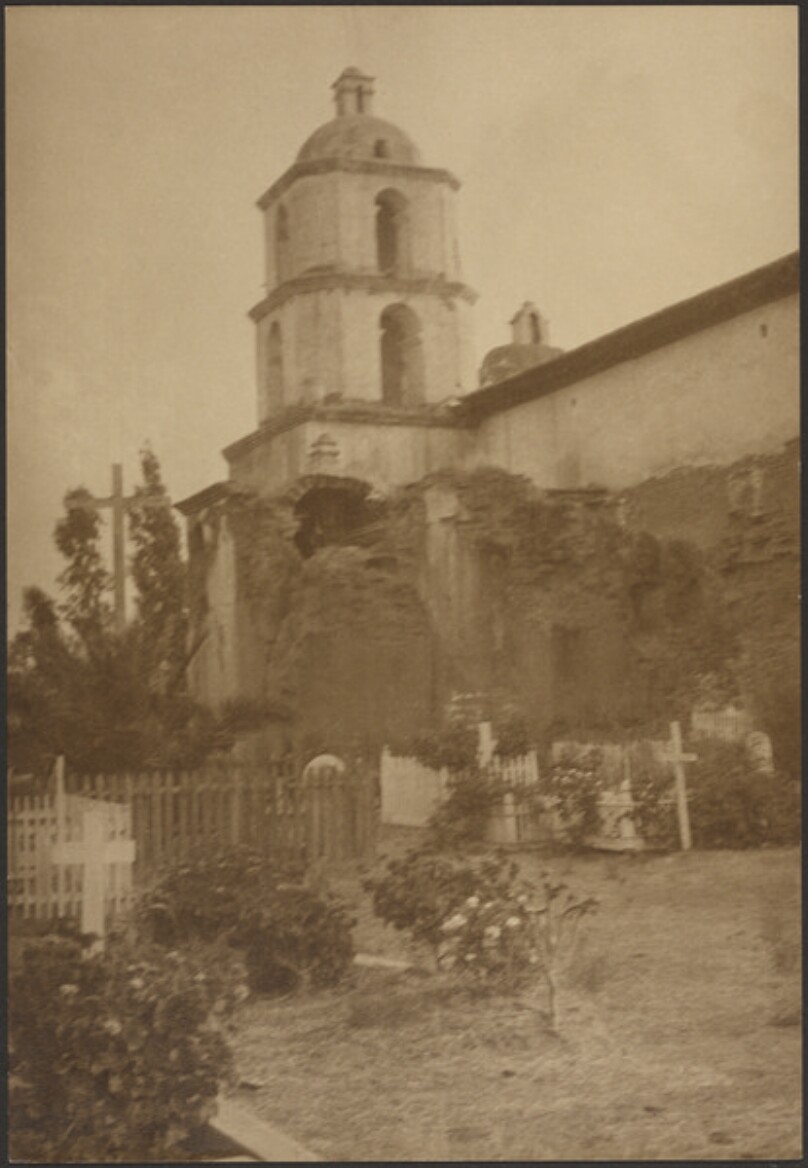 [Bell tower at Mission San Luis Rey]